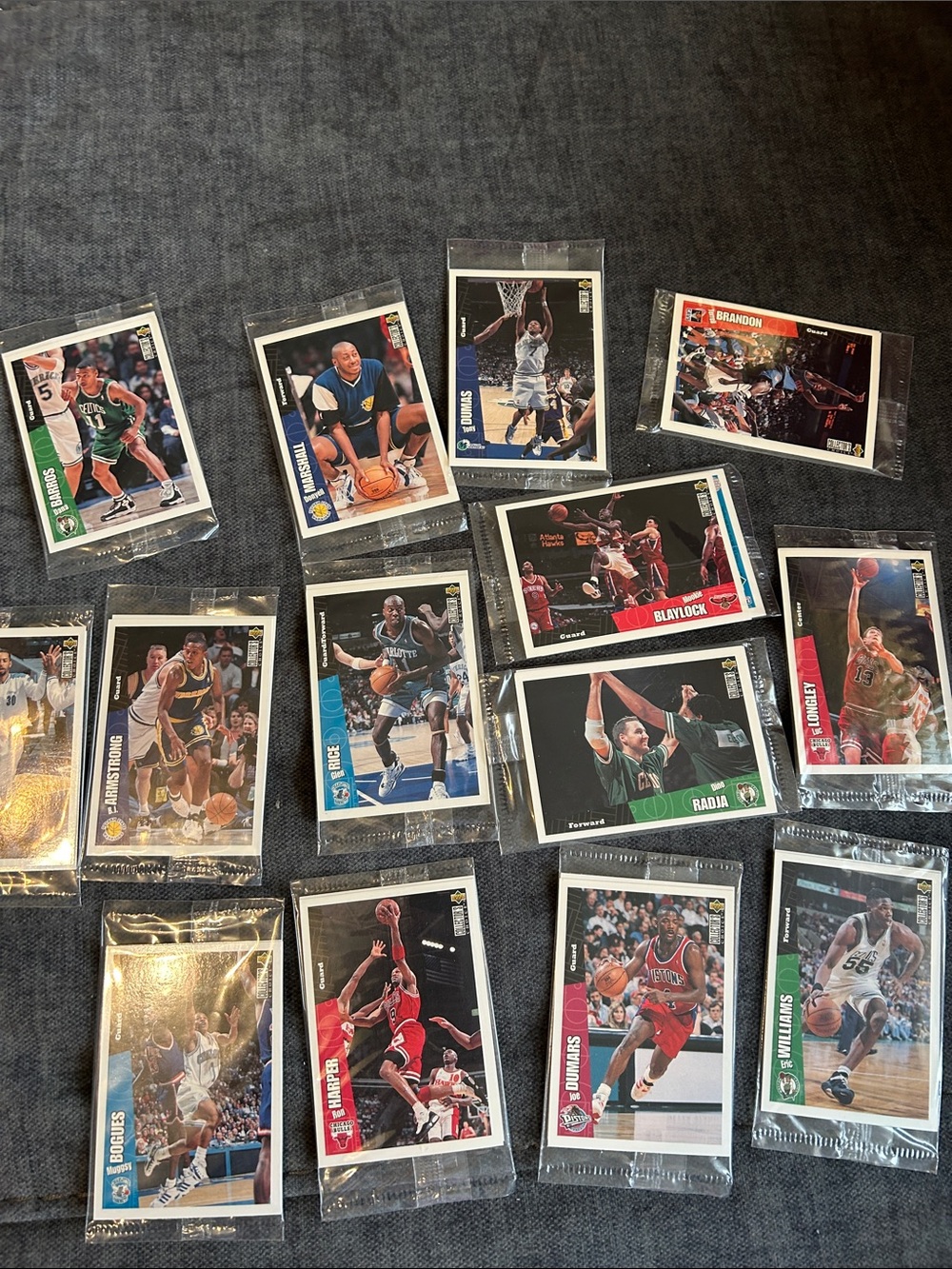 Unopened VintageSports Trading Card Lot of 14 Assorted NBA Basketball Cards